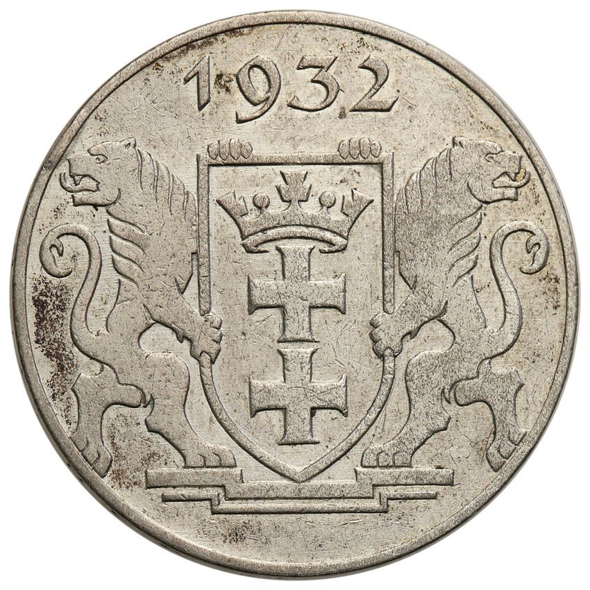 Wolne Miasto Gdańsk / Danzig.  2 Guldeny 1932